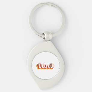 Vintage Detroit Keychain