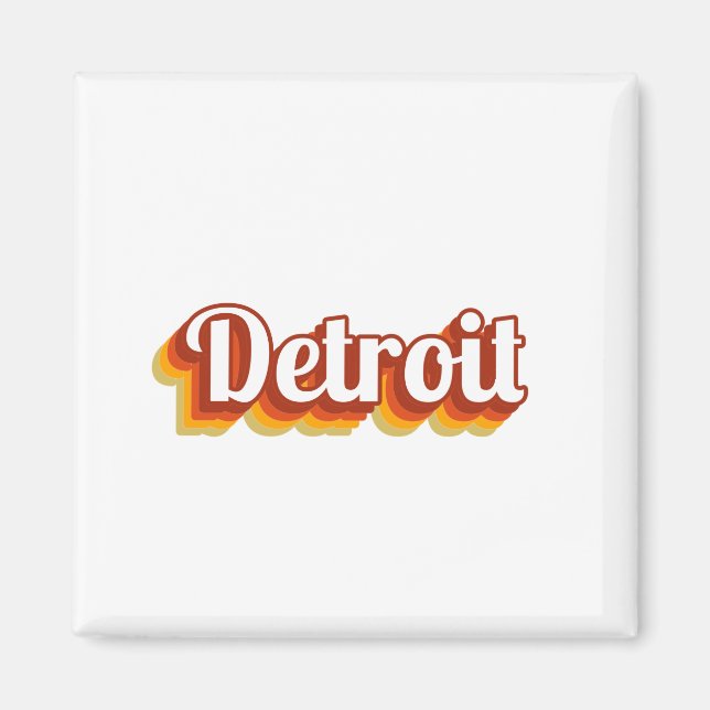 Vintage Detroit Magnet (Front)