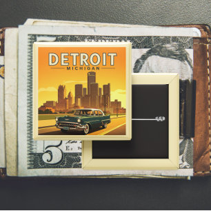 Vintage Detroit Michigan Button