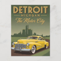 Vintage Detroit Michigan the motor city
