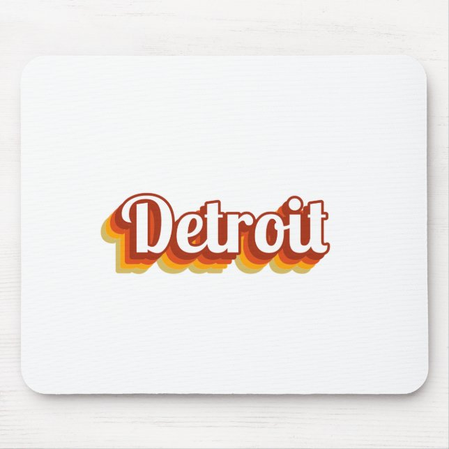 Vintage Detroit Mouse Pad (Front)