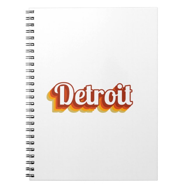 Vintage Detroit Notebook (Front)
