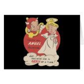 Vintage Devil And Angel Valentine (Front Horizontal)