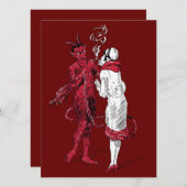 Vintage Devil and Woman Smoking (Front/Back)