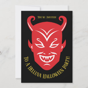 Vintage Devil Halloween Invitation