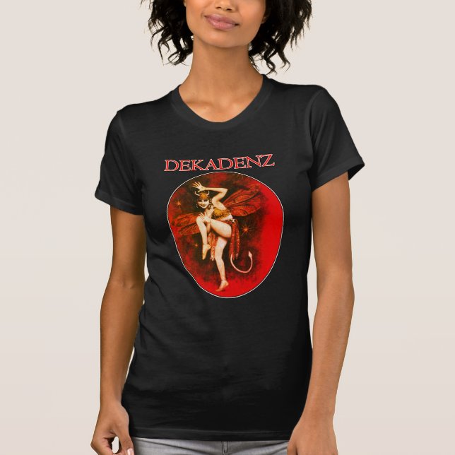 Vintage Devil Lady Dekadenz T-shirt (Front)