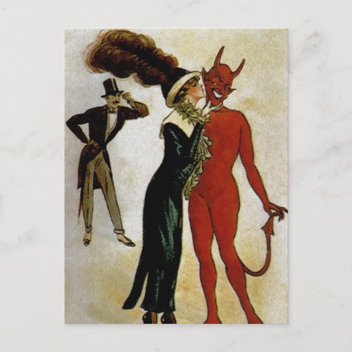 Vintage Devil Postcard