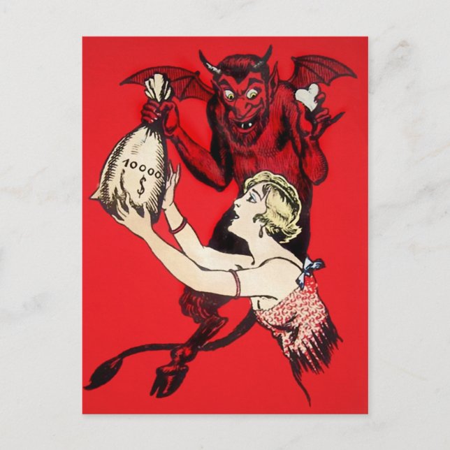 Vintage Devil Postcard (Front)