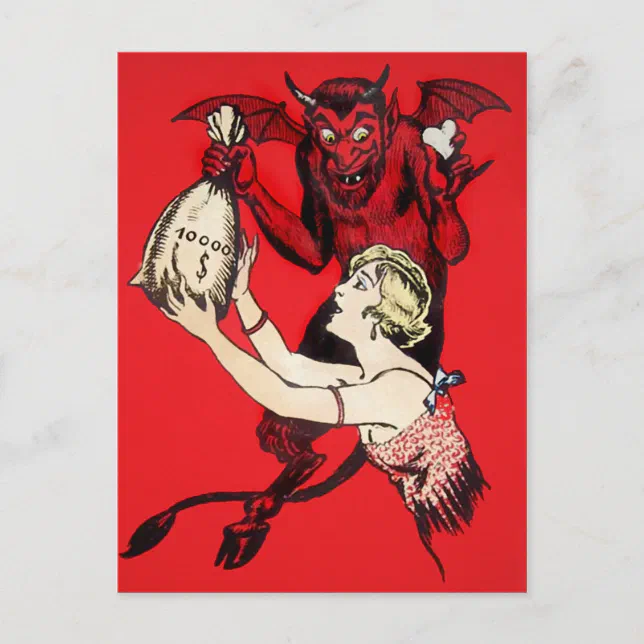 Vintage Devil Postcard | Zazzle
