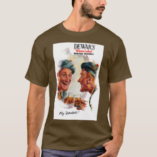 Vintage Dewars Scotch Whisky Advert T-Shirt