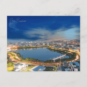 Vintage Dhaka Bangladesh Travel watercolor Bengali Postcard