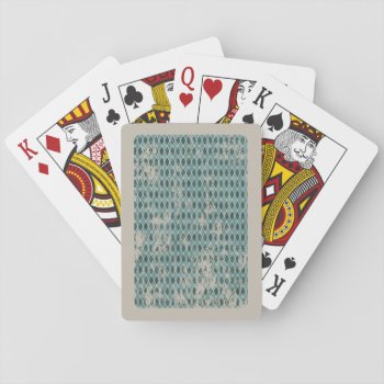 Vintage Diamond Pattern Playing Cards by OniTees at Zazzle