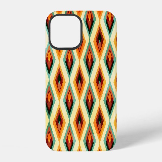 Vintage Diamond Raster Seamless Pattern Iphone Case (Back)