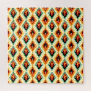 Vintage Diamond Raster Seamless Pattern Jigsaw Puzzle