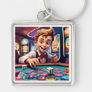 "Vintage Dice Gamble" Keychain