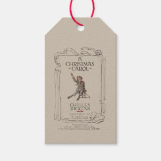 Vintage Dickens A Christmas Carol Gift Tag