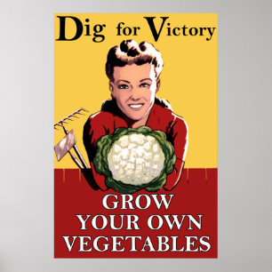 Vintage Dig for Victory Poster
