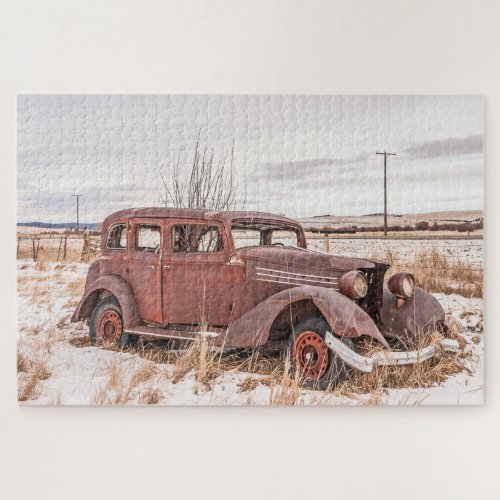 Vintage Dilapidated Old Vehicle _ 1014 piece Jigsaw Puzzle