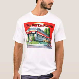 Vintage Diners Restaurants 'The Best in Food' T-Shirt