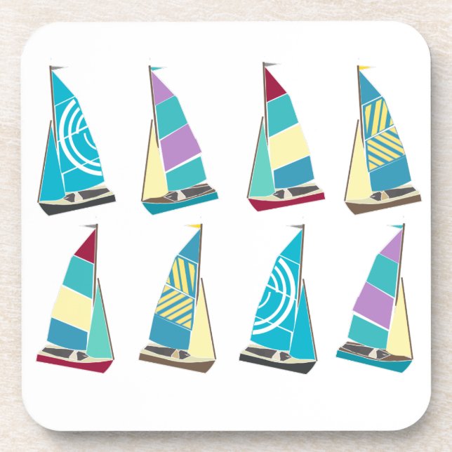 Vintage Dinghies Drink Coaster (Front)