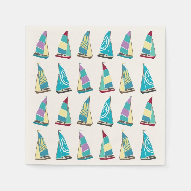 Vintage Dinghies Paper Napkins (Front)