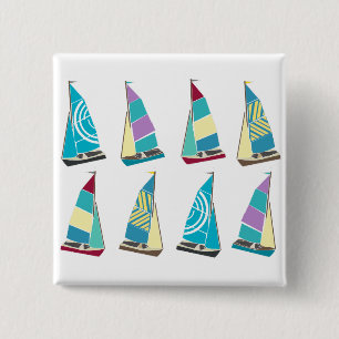 Vintage Dinghies Pinback Button