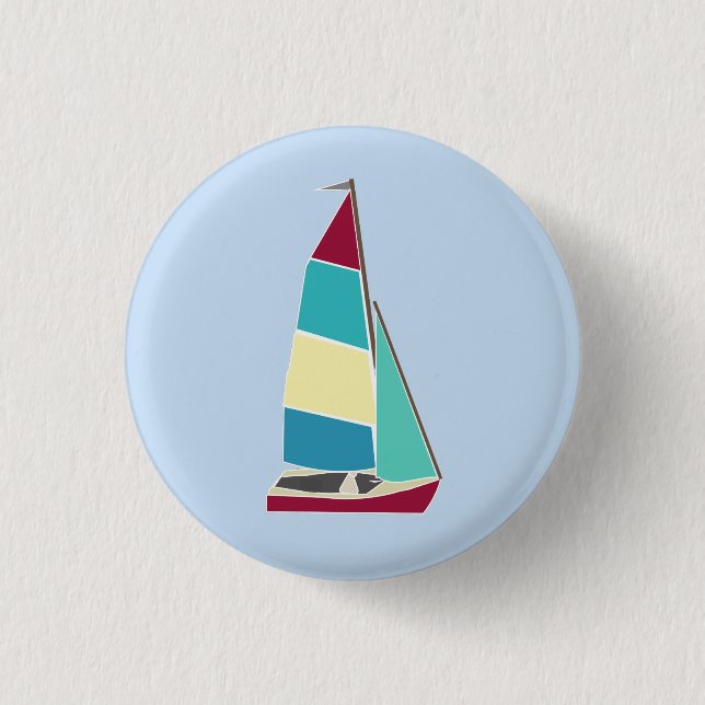 Vintage Dinghy 1 Button (Front)