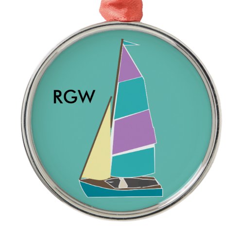 Vintage Dinghy Metal Ornament