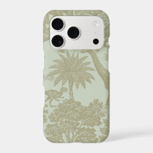Vintage Dinosaur Toile Pattern Prehistoric Jungle iPhone 17 Pro Case