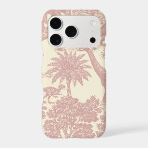 Vintage Dinosaur Toile Pattern Prehistoric Jungle iPhone 17 Pro Case