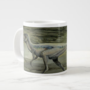 Vintage Dinosaurs, a Cretaceous Hypsilophodon Large Coffee Mug