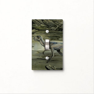 Vintage Dinosaurs, a Cretaceous Hypsilophodon Light Switch Cover