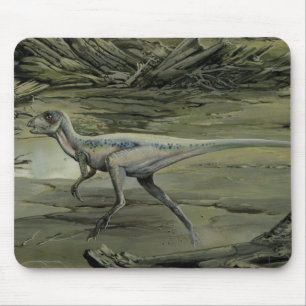 Vintage Dinosaurs, a Cretaceous Hypsilophodon Mouse Pad