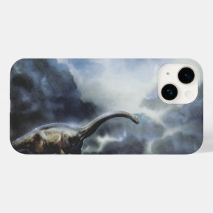 Vintage Dinosaurs, Barapasaurus with Storm Clouds Case-Mate iPhone 14 Case