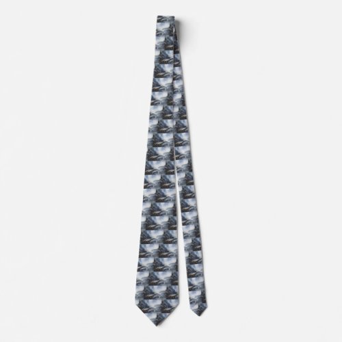 Vintage Dinosaurs Barapasaurus with Storm Clouds Tie
