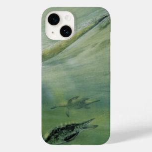 Vintage Dinosaurs, Brachiosaurus Swimming in Ocean Case-Mate iPhone 14 Case