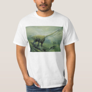 Vintage Dinosaurs, Brachiosaurus Swimming in Ocean T-Shirt