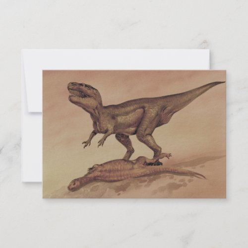 Vintage Giganotosaurus Dinosaur, Carnivore Invite