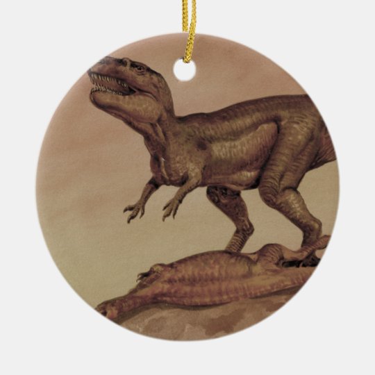 Vintage Dinosaurs, Carnivore Giganotosaurus Ceramic Ornament