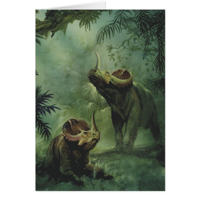 Vintage Dinosaurs, Centrosaurus in the Jungle (Front)