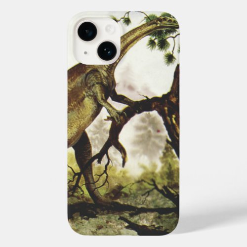 Vintage Dinosaurs Plateosaurus Grazing on Trees Case_Mate iPhone 14 Case