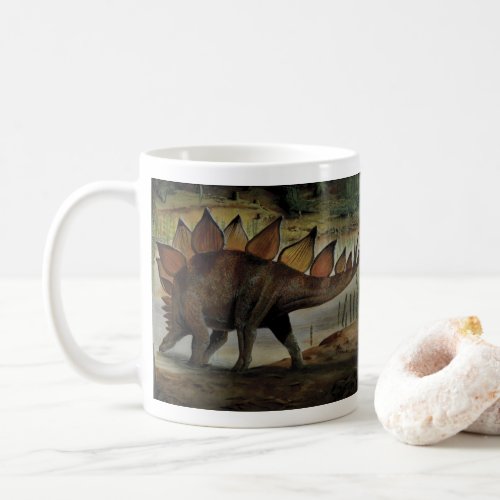 Vintage Dinosaurs Stegosaurus Tail with Spikes Coffee Mug