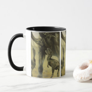 Vintage Dinosaurs, Torvosaurus and Brachiosaurus Mug