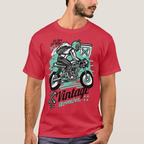 Vintage Dirt Bike T_Shirt