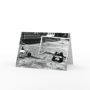 Vintage Dirty Panda Soccer Birthday Picture Card