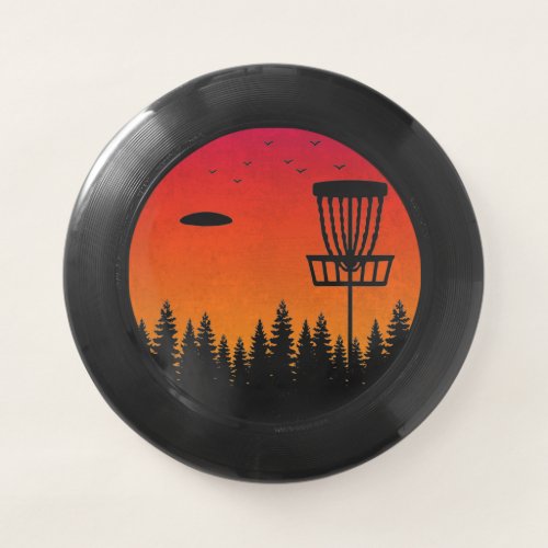 Vintage Disc Golf Frolf Frisbee Player Retro