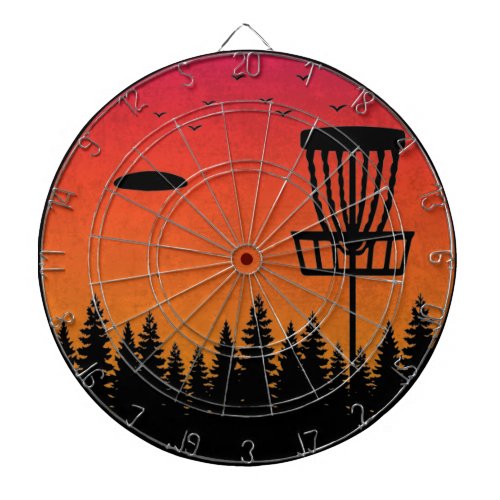 Vintage Disc Golf Frolf Frisbee Player Retro Dart Board