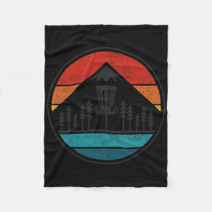 Vintage Disc Golf Rolf Retro Frisbee Disc Golfer Fleece Blanket