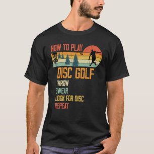 Vintage Disc Golfer Men  How To Play Disc Golf Rep T-Shirt