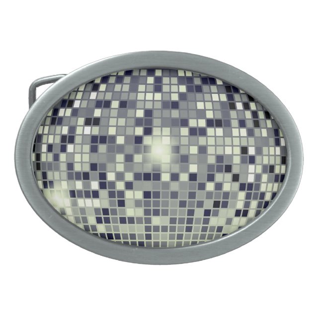 Vintage Disco Ball Belt Buckle – Shine & Groove! (Front)